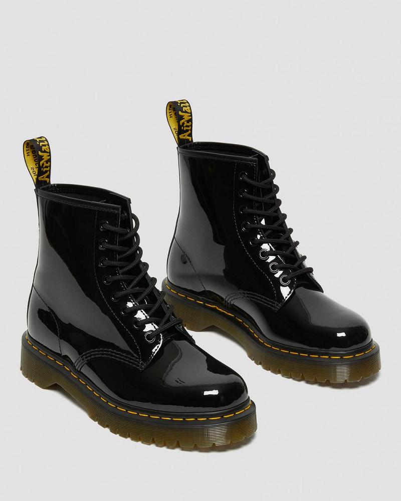 Dr Martens 1460 Bex Lak Leren Veterlaarzen Heren Zwart | NL 305ZUT